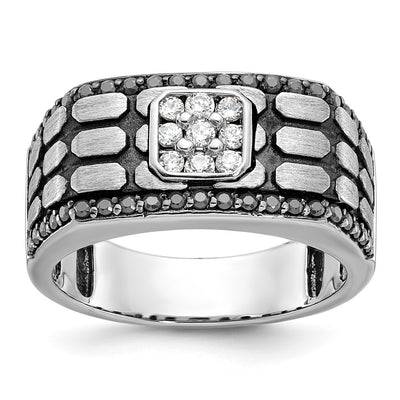 14K white gold diamond ring