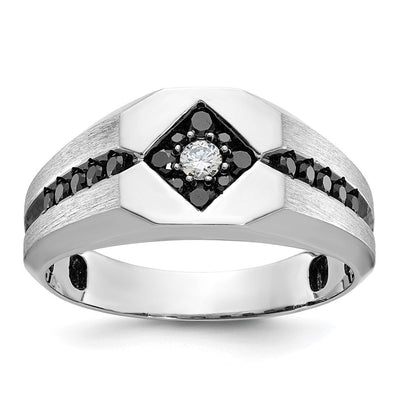 14K white gold diamond ring