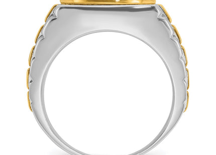 14k Two-tone Rings Style B59119 - Classique Jewelry Inc.