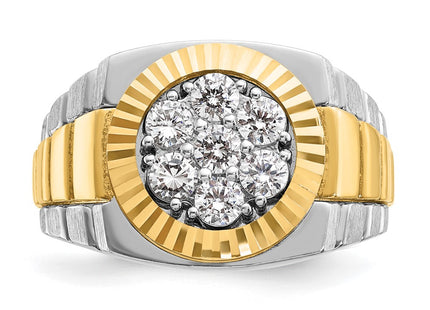 14k Two-tone Rings Style B59119 - Classique Jewelry Inc.