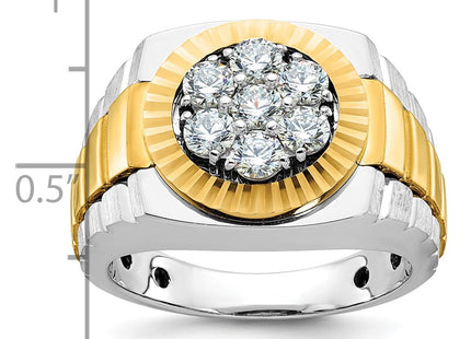 14k Two-tone Rings Style B59119 - Classique Jewelry Inc.
