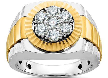 14k Two-tone Rings Style B59119 - Classique Jewelry Inc.