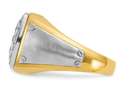 14k Two-tone Rings Style B59163 - Classique Jewelry Inc.