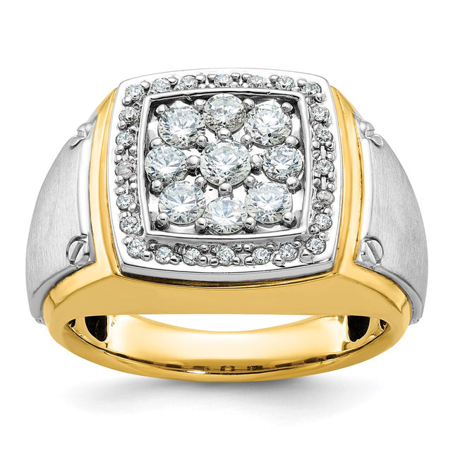 14k Two-tone Rings Style B59163 - Classique Jewelry Inc.