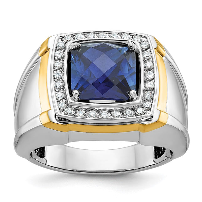 14k Two-tone Rings Style B59175 - Classique Jewelry Inc.