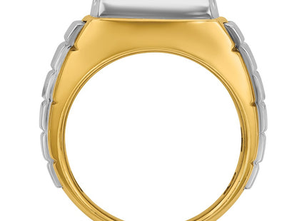 14k Two-tone Rings Style B59184 - Classique Jewelry Inc.