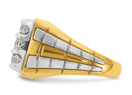 14k Two-tone Rings Style B59184 - Classique Jewelry Inc.