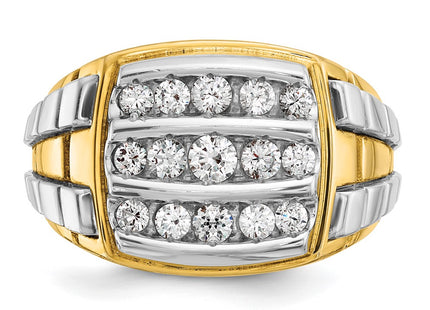 14k Two-tone Rings Style B59184 - Classique Jewelry Inc.