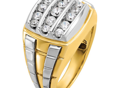 14k Two-tone Rings Style B59184 - Classique Jewelry Inc.