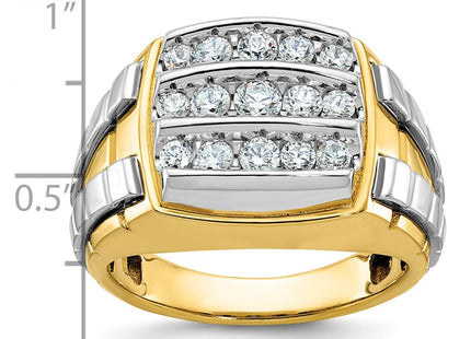 14k Two-tone Rings Style B59184 - Classique Jewelry Inc.