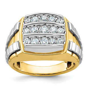 14k Two-tone Rings Style B59184 - Classique Jewelry Inc.