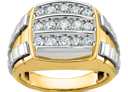 14k Two-tone Rings Style B59184 - Classique Jewelry Inc.