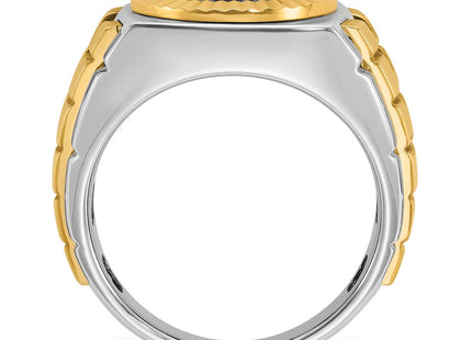 14k Two-tone Rings Style B59186 - Classique Jewelry Inc.