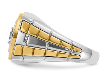 14k Two-tone Rings Style B59186 - Classique Jewelry Inc.