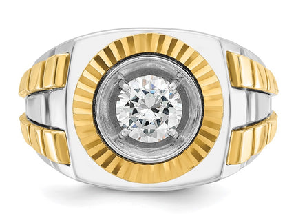 14k Two-tone Rings Style B59186 - Classique Jewelry Inc.
