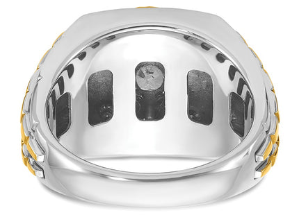 14k Two-tone Rings Style B59186 - Classique Jewelry Inc.