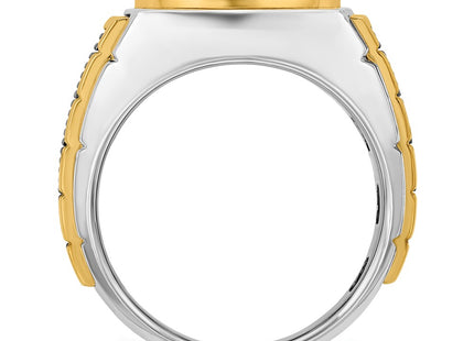 14k Two-tone Rings Style B59188 - Classique Jewelry Inc.