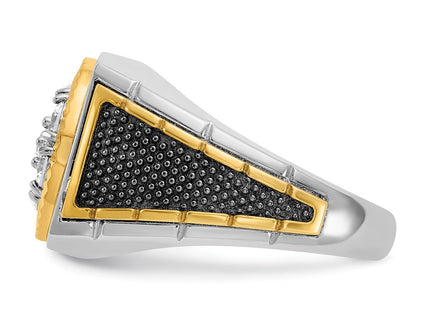 14k Two-tone Rings Style B59188 - Classique Jewelry Inc.