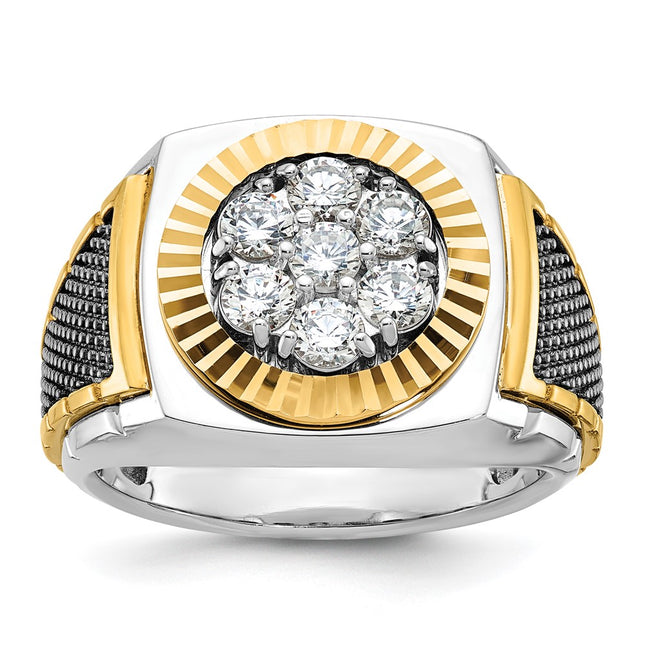 14k Two-tone Rings Style B59188 - Classique Jewelry Inc.
