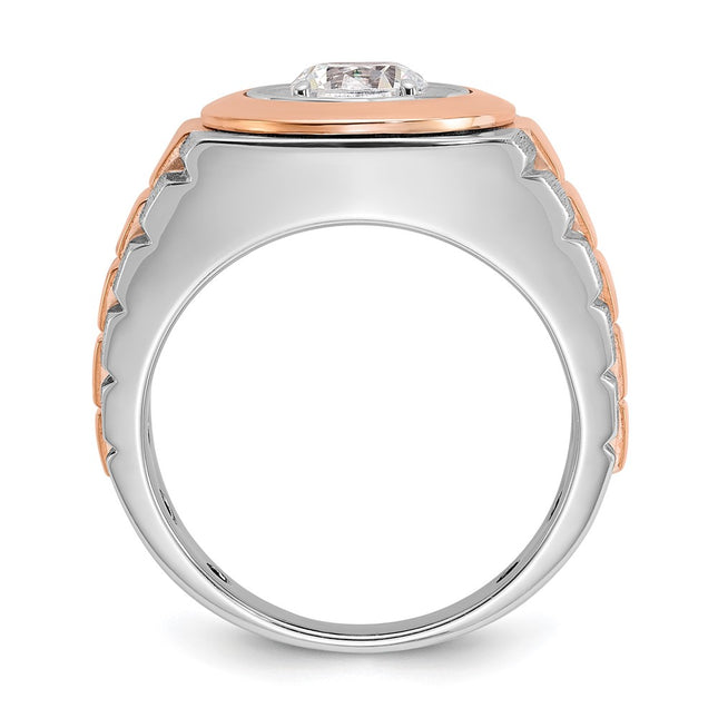 14K White/Rose Gold Rings Style B59191 - Classique Jewelry Inc.