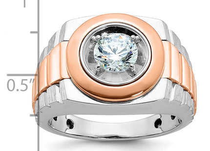 14K White/Rose Gold Rings Style B59191 - Classique Jewelry Inc.
