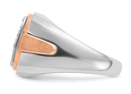 14K White/Rose Gold Rings Style B59210 - Classique Jewelry Inc.