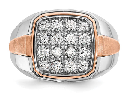 14K White/Rose Gold Rings Style B59210 - Classique Jewelry Inc.