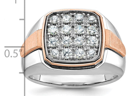 14K White/Rose Gold Rings Style B59210 - Classique Jewelry Inc.