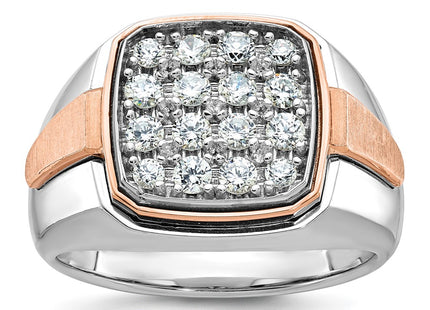 14K White/Rose Gold Rings Style B59210 - Classique Jewelry Inc.