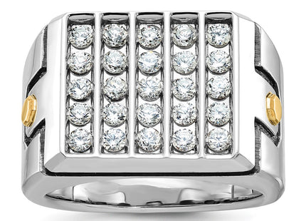 14k Two-tone Rings Style B59212 - Classique Jewelry Inc.