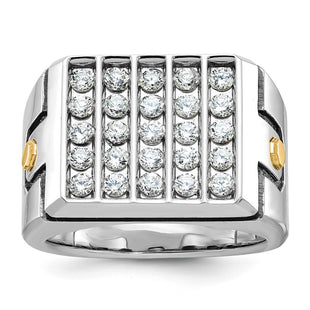 14k Two-tone Rings Style B59212 - Classique Jewelry Inc.
