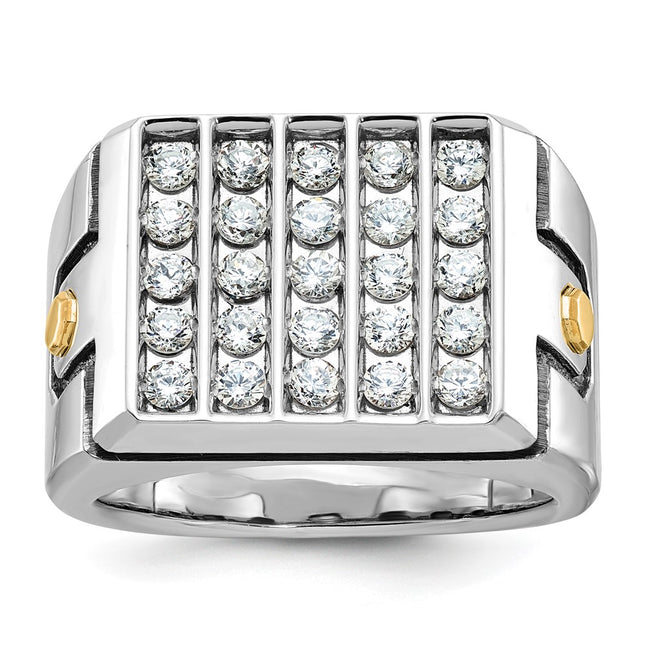 14k Two-tone Rings Style B59212 - Classique Jewelry Inc.