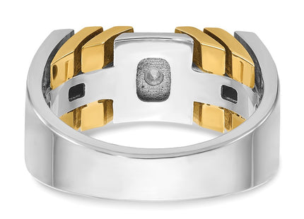 14k Two-tone Rings Style B59216 - Classique Jewelry Inc.
