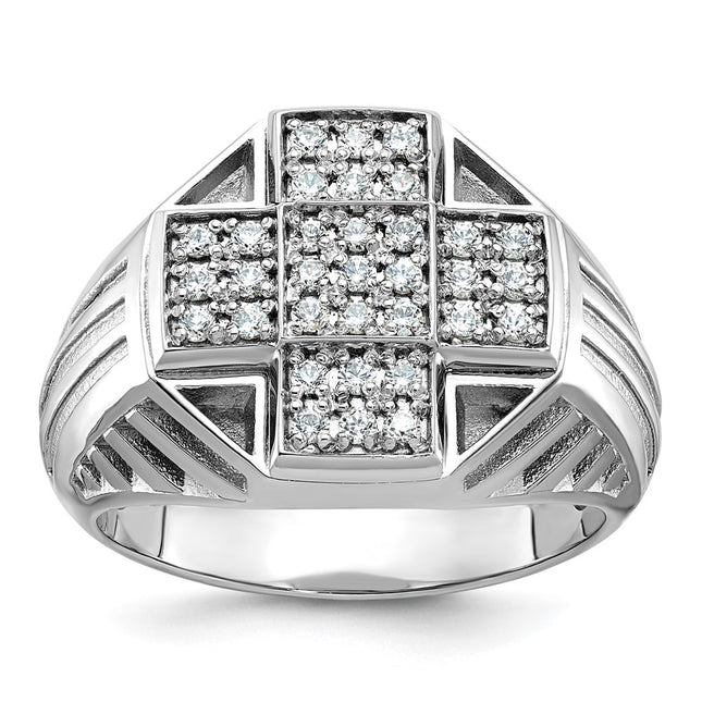 14k White Gold Rings Style B59260 - Classique Jewelry Inc.