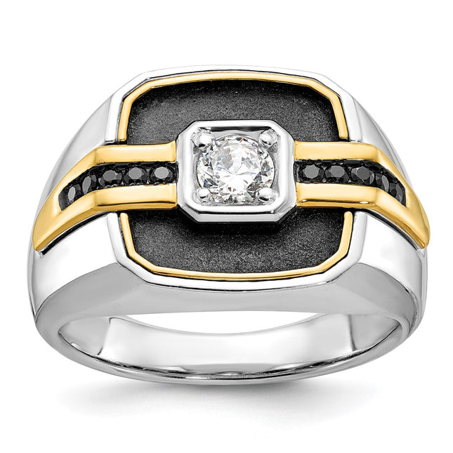 14k Two-tone Rings Style B59264 - Classique Jewelry Inc.
