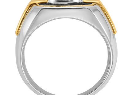 14k Two-tone Rings Style B59265 - Classique Jewelry Inc.