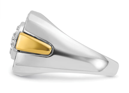 14k Two-tone Rings Style B59265 - Classique Jewelry Inc.