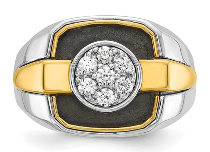 14k Two-tone Rings Style B59265 - Classique Jewelry Inc.