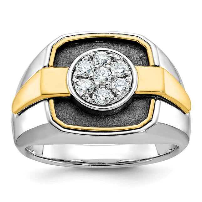 14k Two-tone Rings Style B59265 - Classique Jewelry Inc.