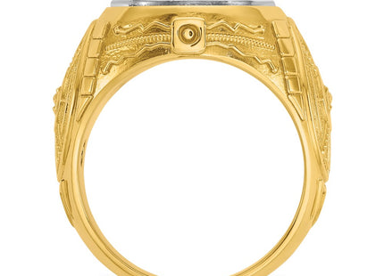 14k Two-tone Rings Style B59272 - Classique Jewelry Inc.