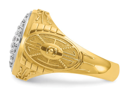 14k Two-tone Rings Style B59272 - Classique Jewelry Inc.
