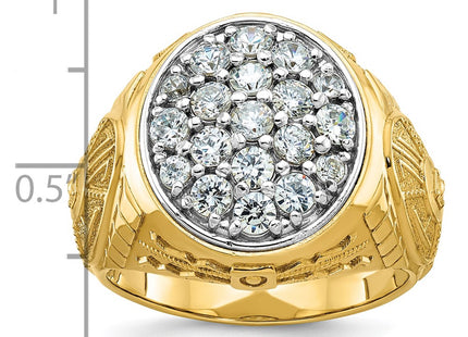 14k Two-tone Rings Style B59272 - Classique Jewelry Inc.