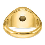 14K IBGoodman 12.5x12.5mm Men's Round Signet Ring view