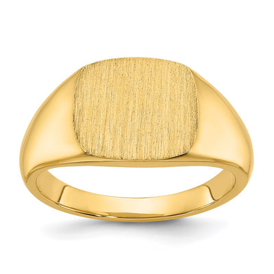 14K gold signet ring