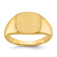 14K IBGoodman Mens Satin Top Cushion Signet Ring