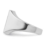14K White Gold IBGoodman Men's Square Signet Ring view