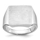 14K White Gold IBGoodman Men's Square Signet Ring