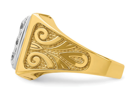 14k Two-tone Rings Style B59286 - Classique Jewelry Inc.