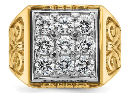 14k Two-tone Rings Style B59286 - Classique Jewelry Inc.