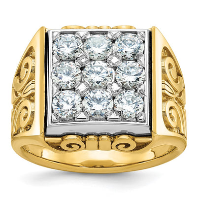 14K gold diamond ring